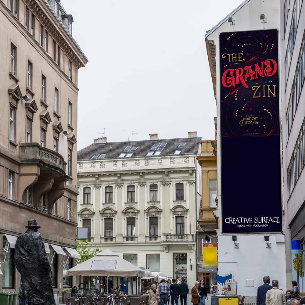 Free Event Roll up Banner Mockup PSD