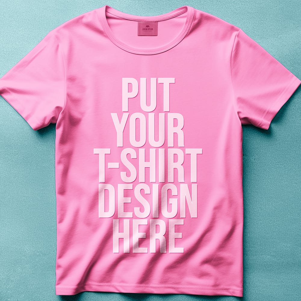Free Flat T-Shirt Mockup PSD