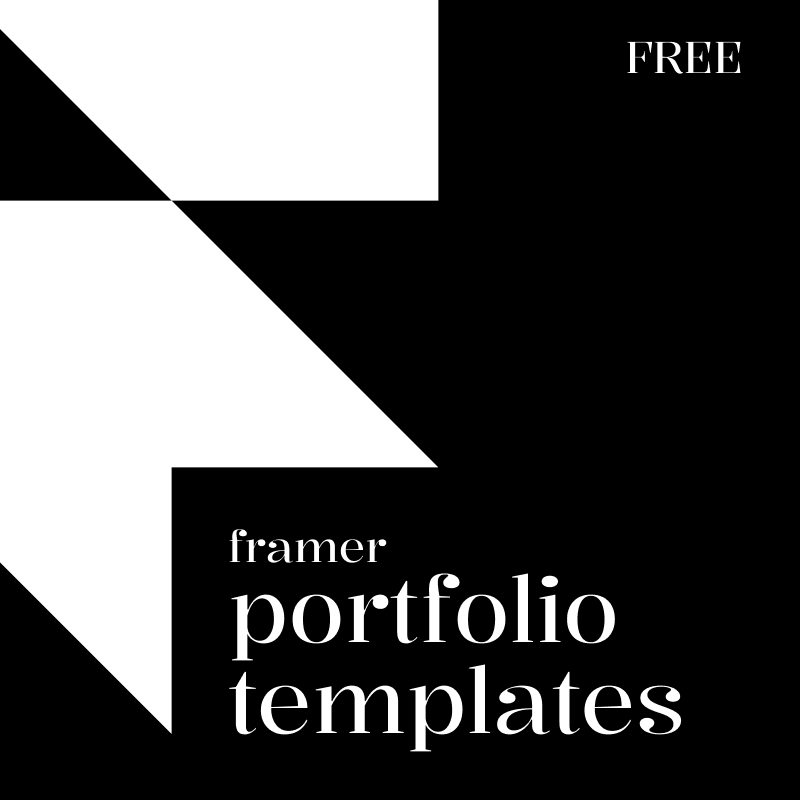 Free Framer Portfolio Templates