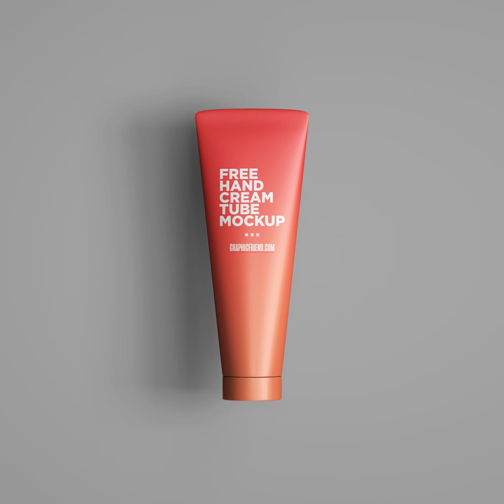 Free Hand Cream Tube Mockup PSD
