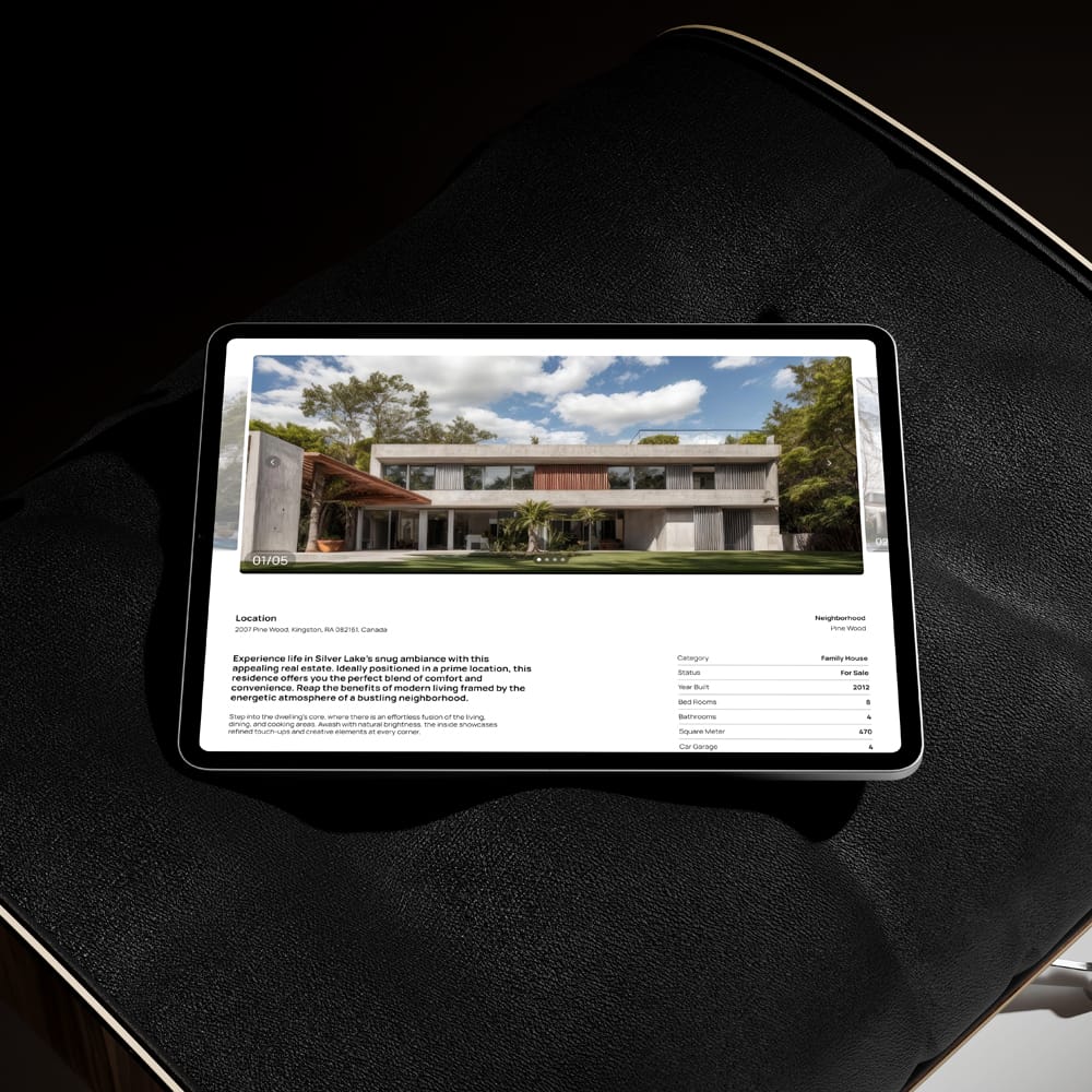 Free Lounge iPad Pro Mockup PSD