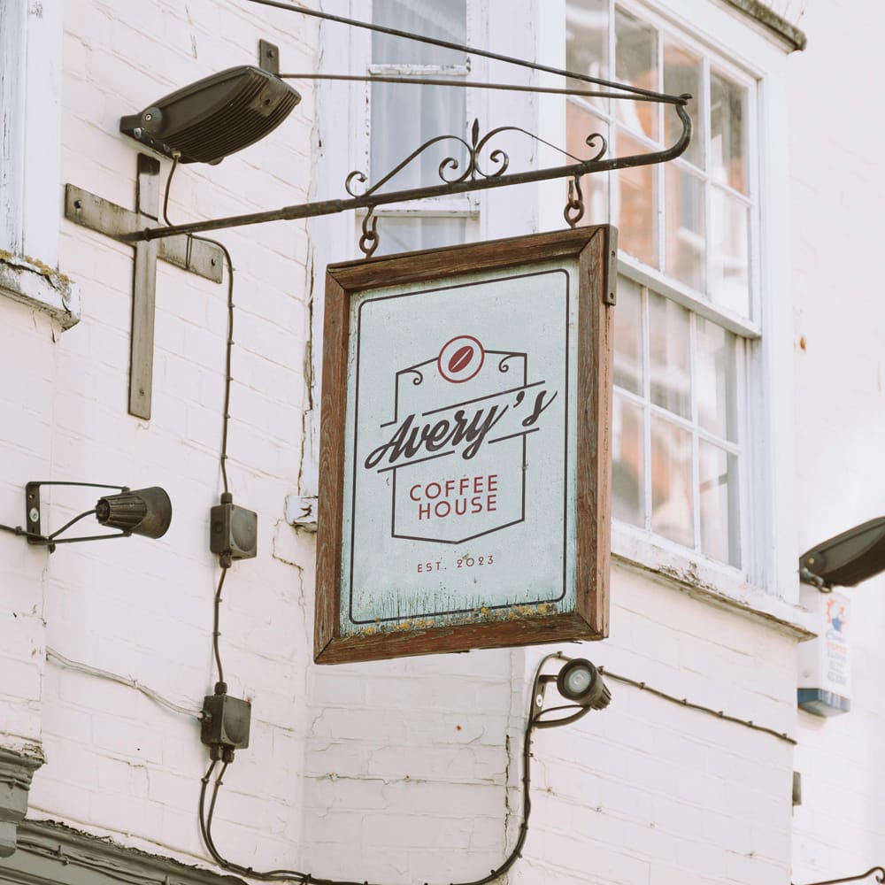 Free Old Signboard Mockup PSD