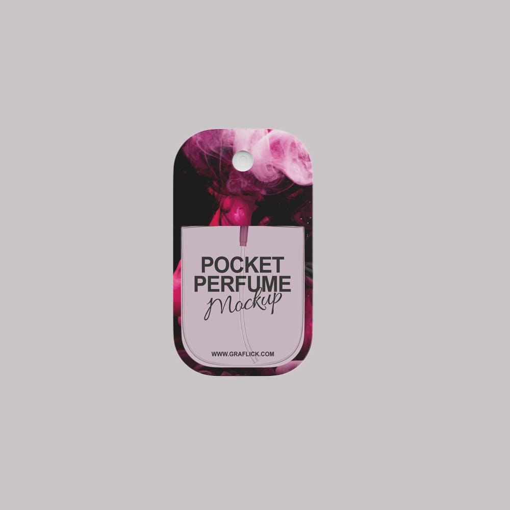 Free Pocket Perfume Mockup PSD