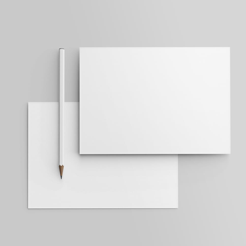 Free Postcard Mockup Design PSD