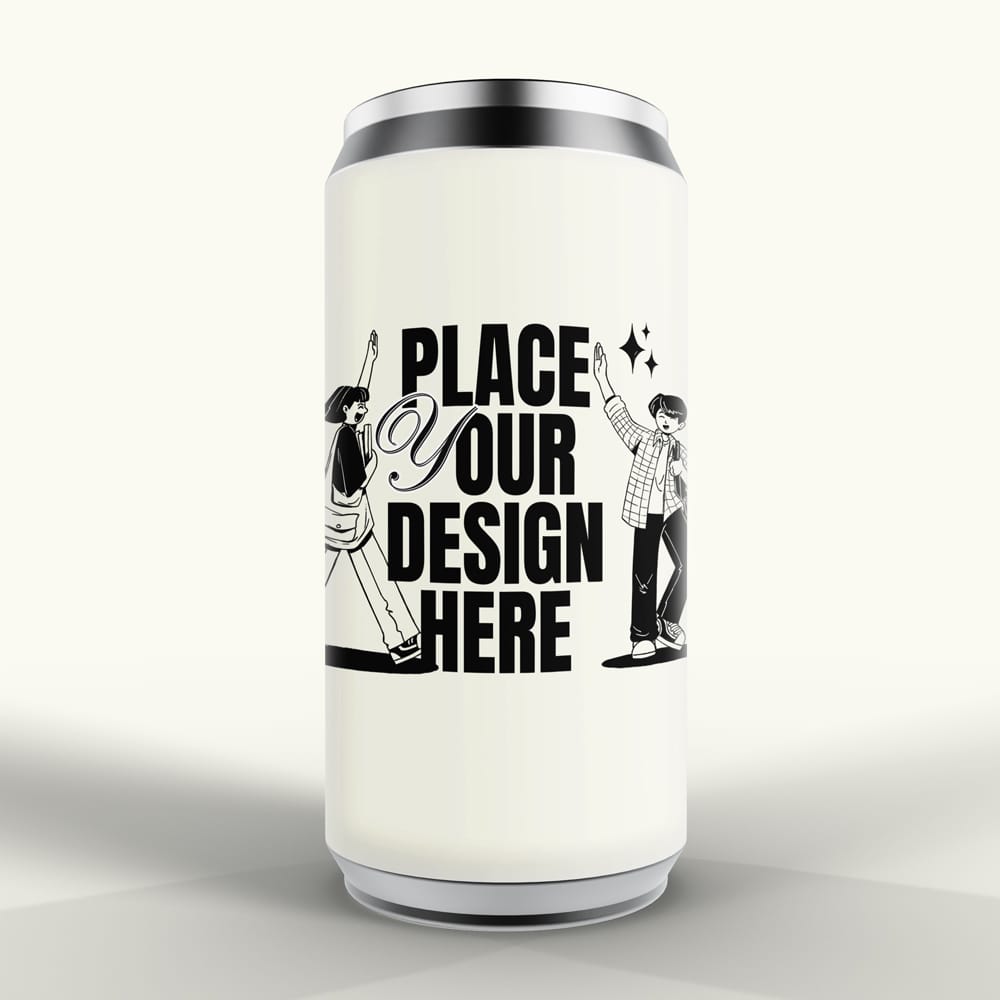 Free Realistic Can Mockup PSD