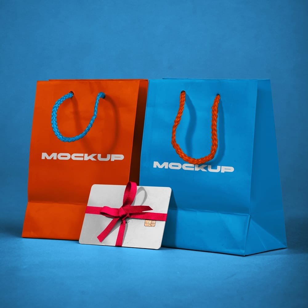 Free Shopping Bag Mockup Template PSD