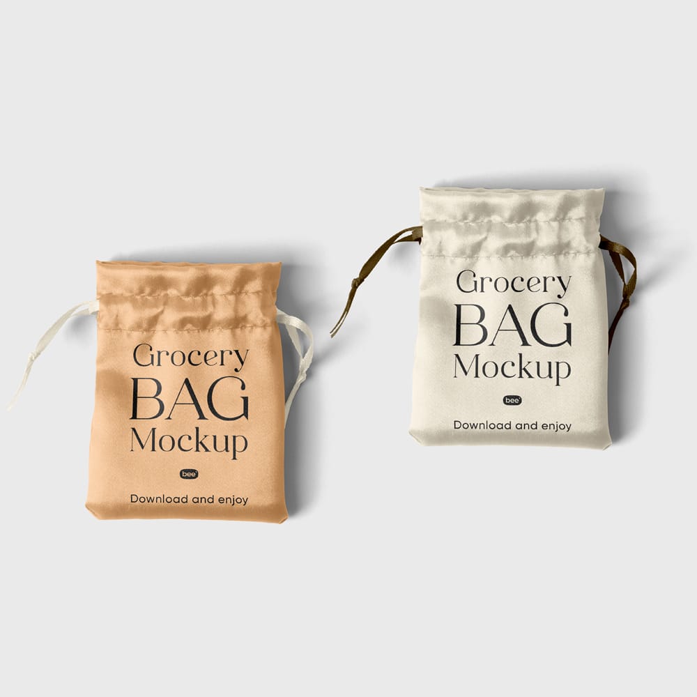 Free Small Pouch Bag Mockups PSD