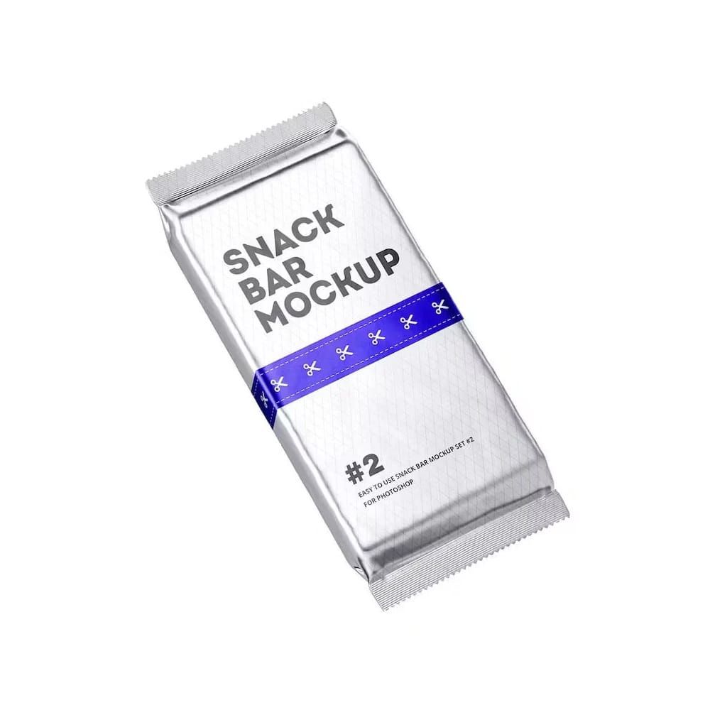 Free Snack Bar Package Mockup PSD