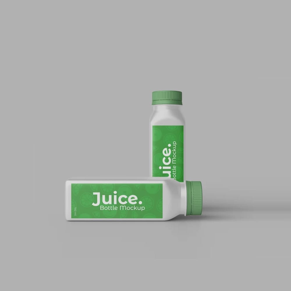 Free Vertical and Horizontal Bottle Mockup PSD