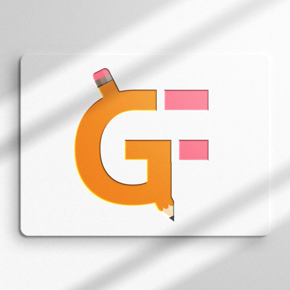 Free White Sheet Press Logo Mockup PSD