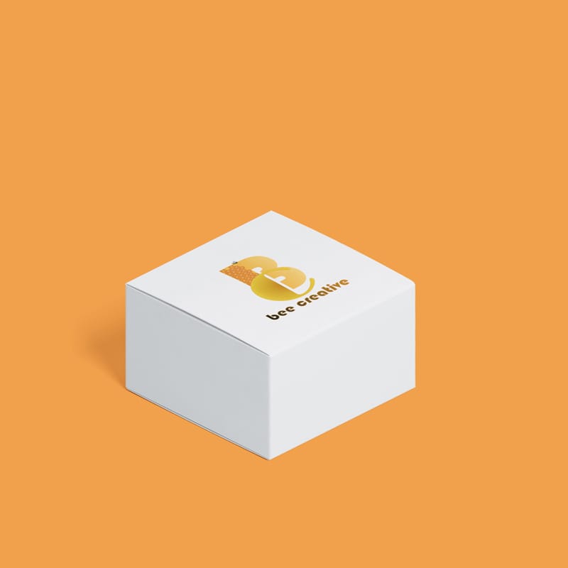 Gift Box Folder Mockup PSD