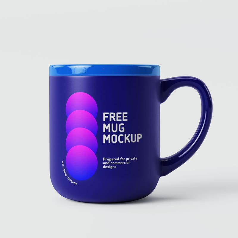 Glossy Matt Mug Mockup PSD