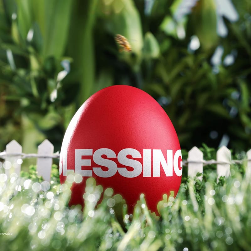 Happy Easter Mockup PSD