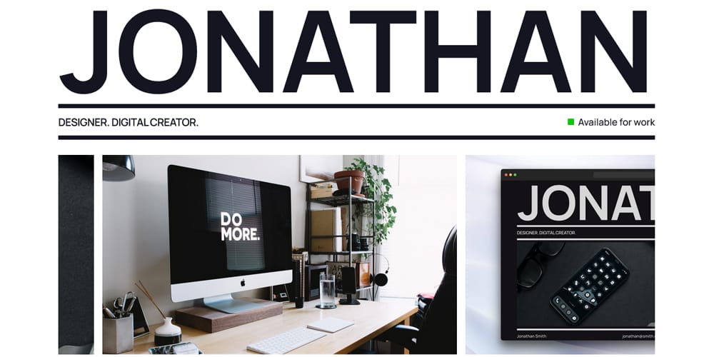 Jeden Portfolio Template