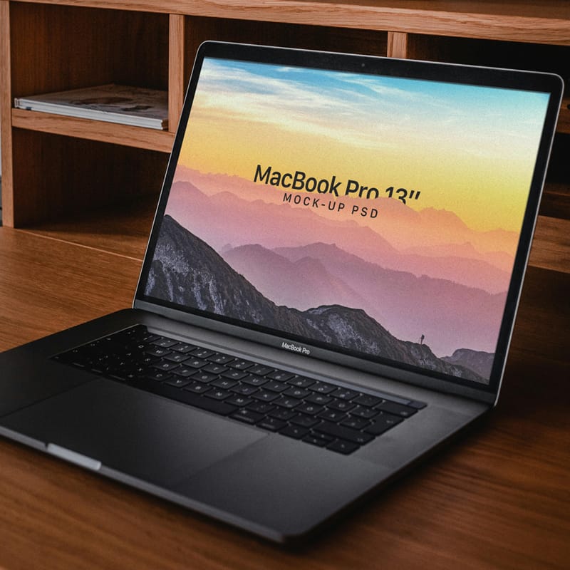 MacBook Pro 13″ Mockup PSD