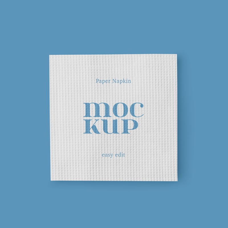 Paper Napkin Mockup Set PSD