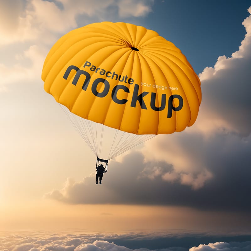 Parachute Mockup PSD