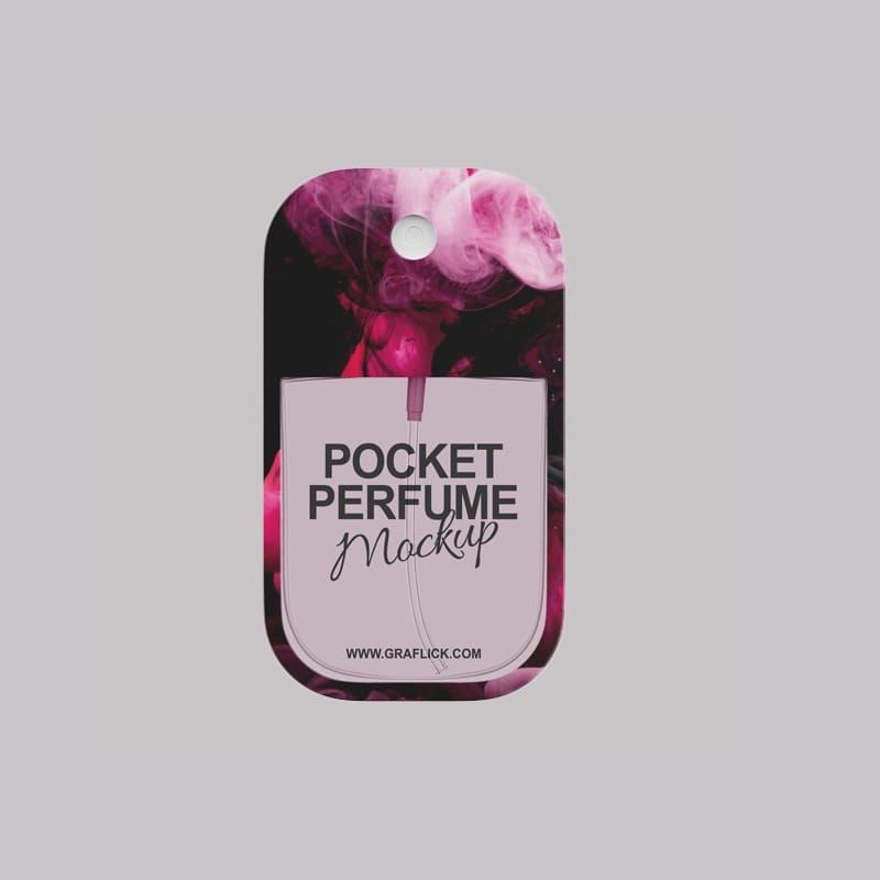 Pocket Perfume Mockup PSD