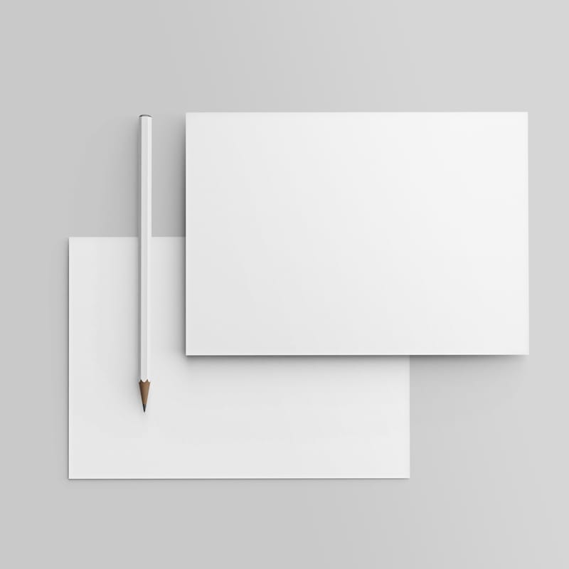 Postcard Mockup Design PSD