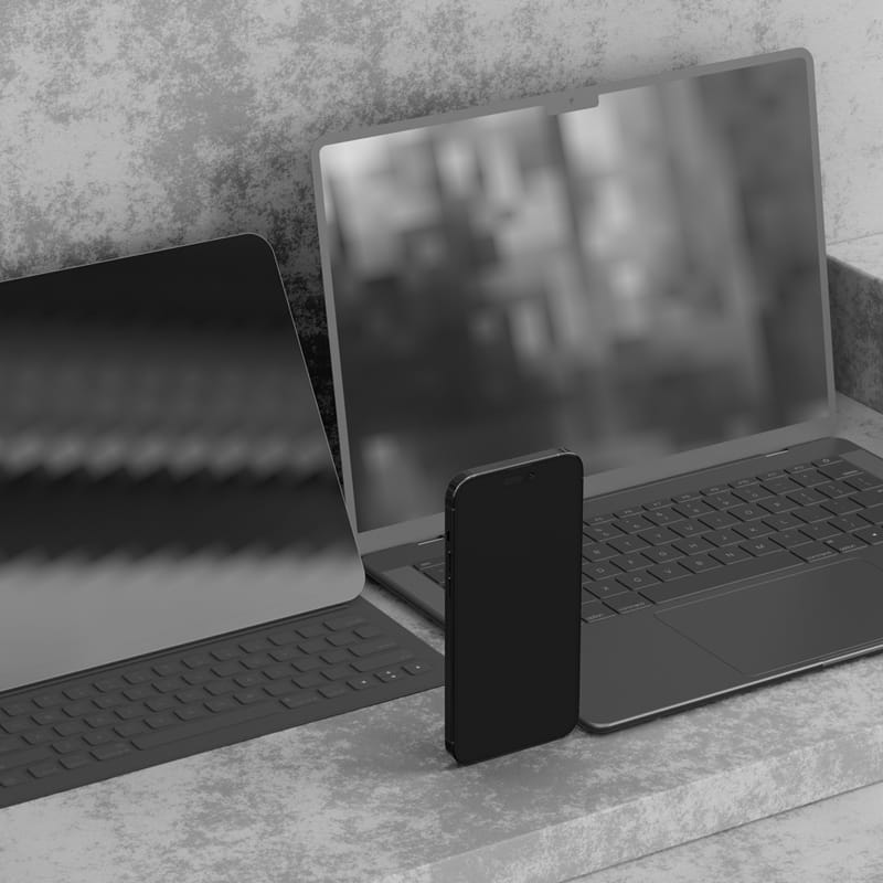 Responsive Device Kit Mockup PSD