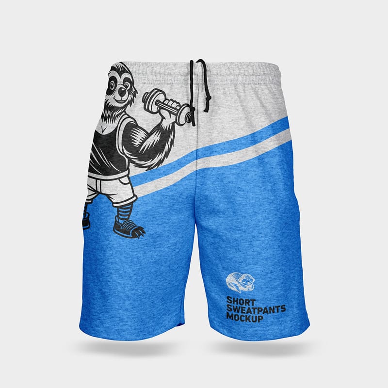 Short Sweatpants Mockup PSD