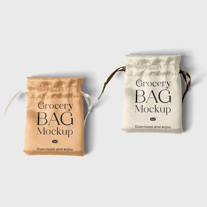 Small Pouch Bag Mockups PSD