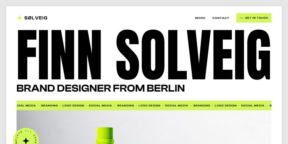 Solveig Portfolio Template
