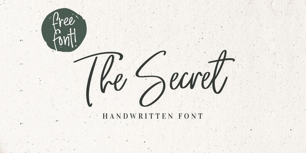 The Secret Handwritten Font