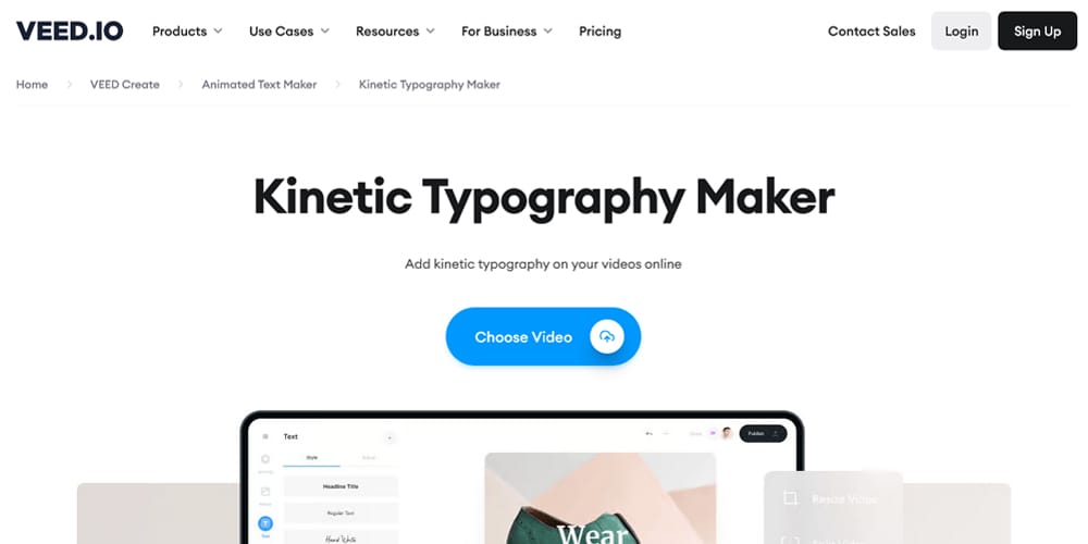 Veed-Kinetic-Typography-Maker