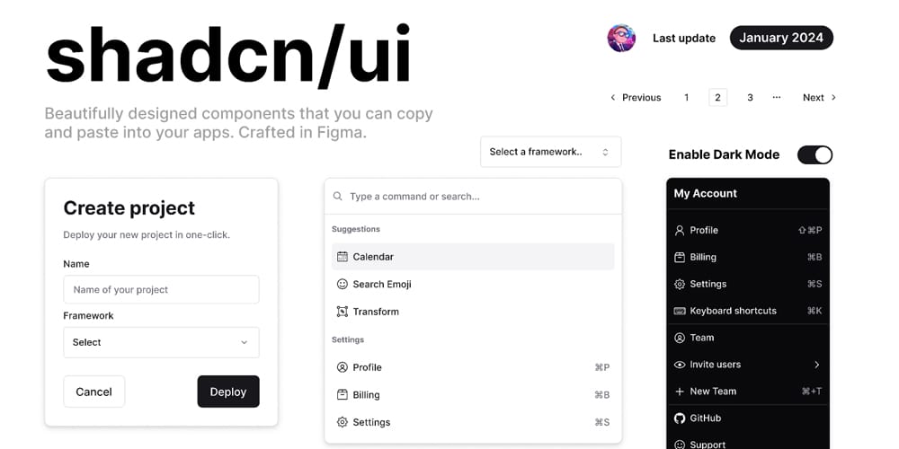 shadcn ui Design System
