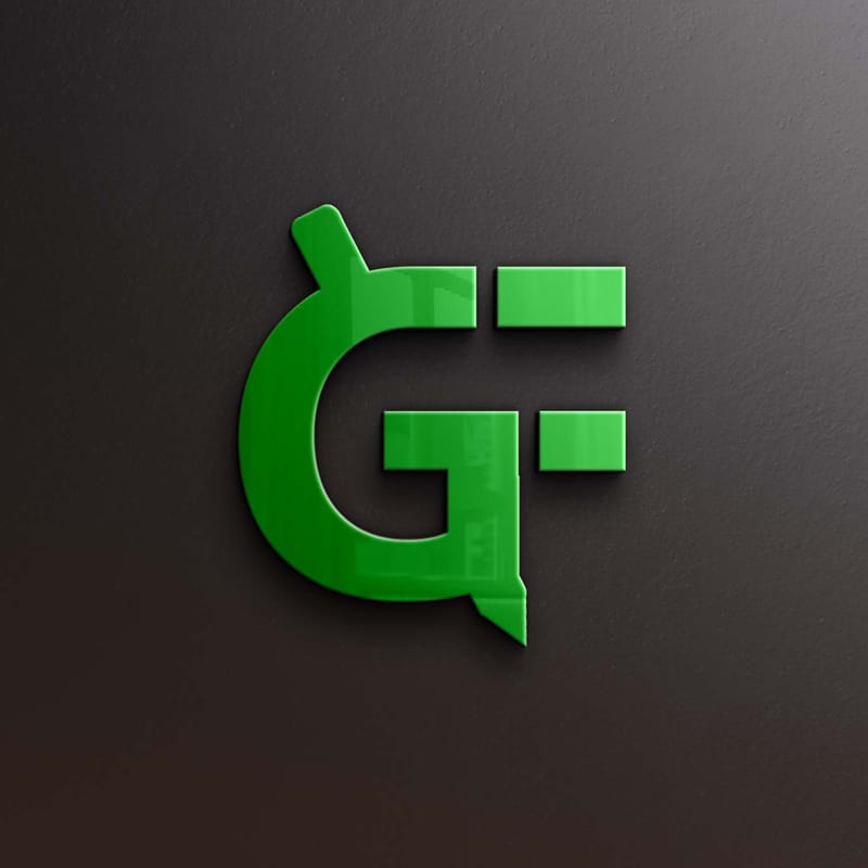 3D Colorful Logo Mockup PSD