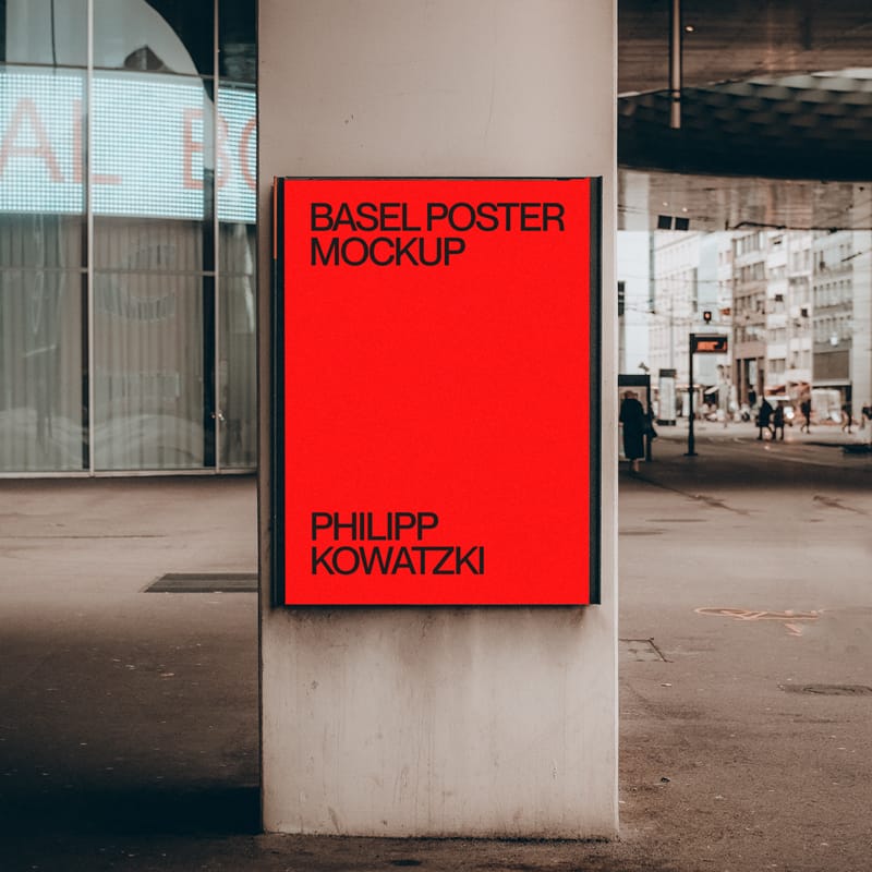 A3 Basel Poster Mockups PSD