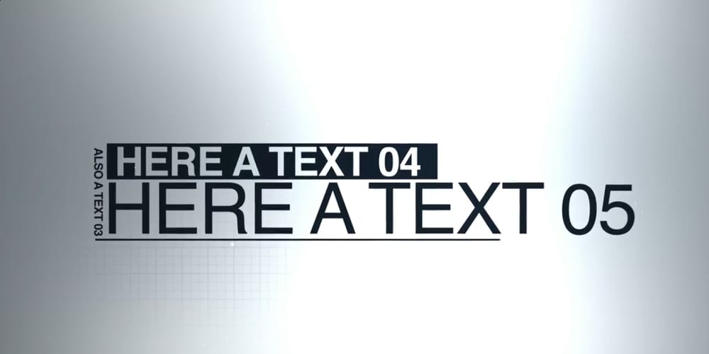 After Effects Typography Templates
