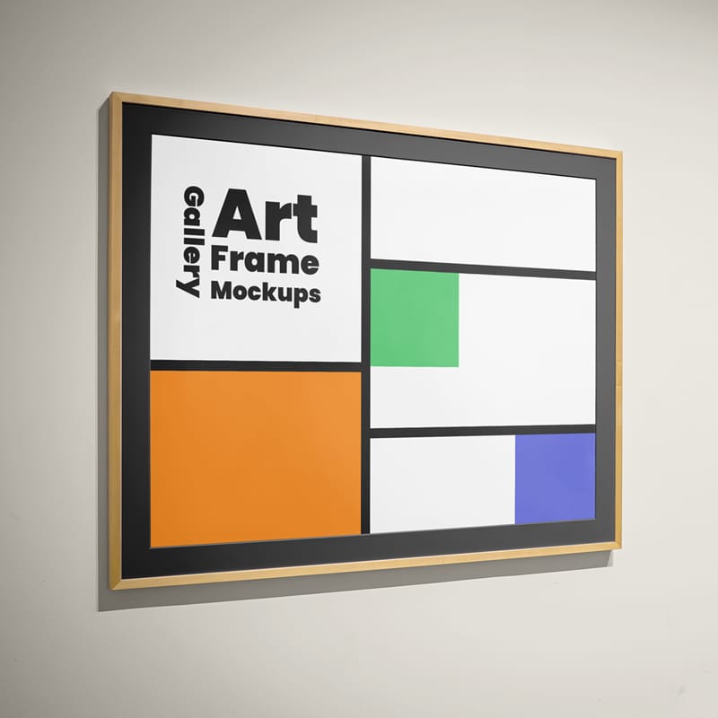 Art Gallery Frame Mockups PSD