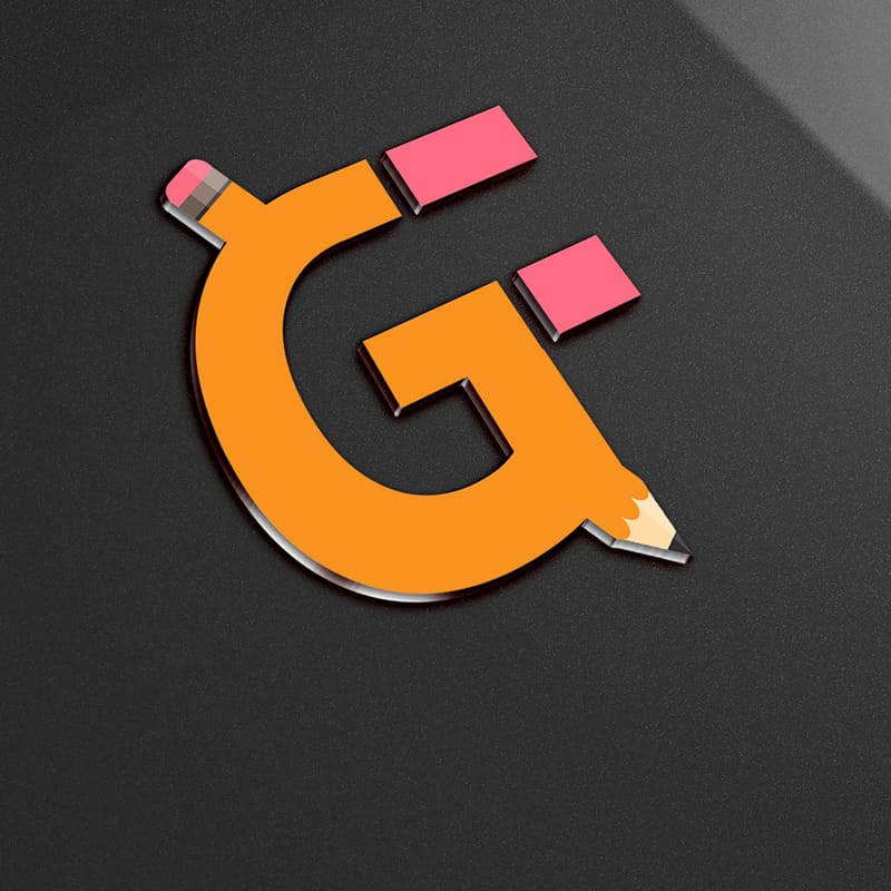 Black Background Chrome Logo Mockup PSD