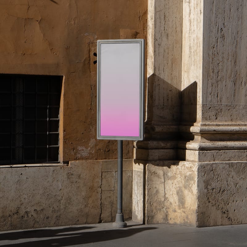 City Infopoint Poster Mockup PSD