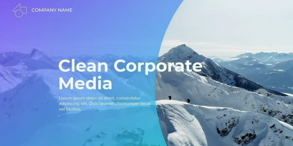 Clean Corporate Media Title
