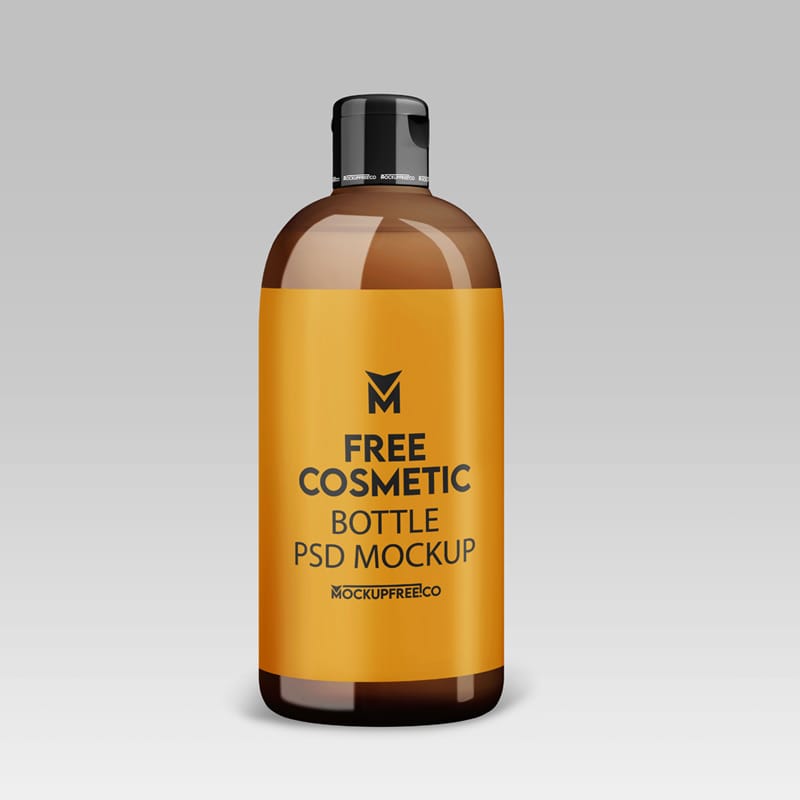 Cosmetic Bottle Mockup Template PSD