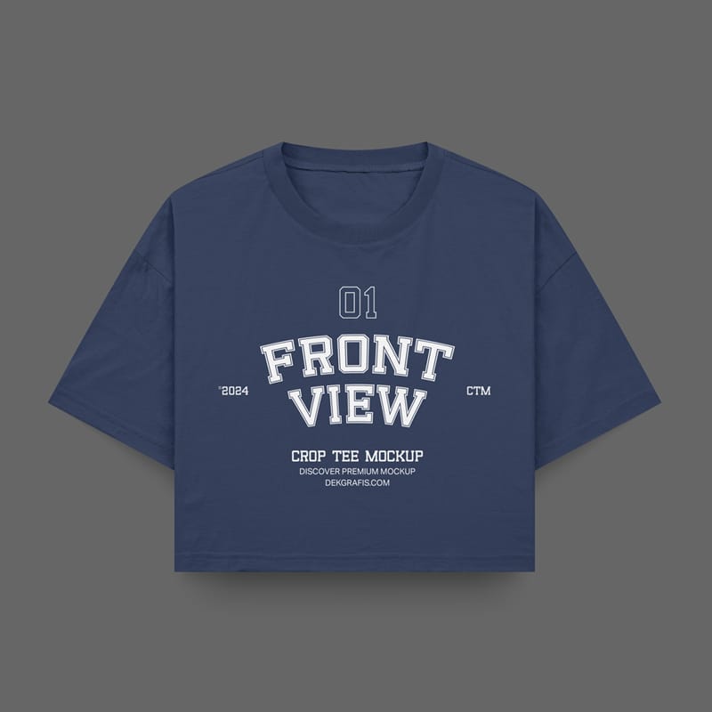 Crop Tee Mockup PSD