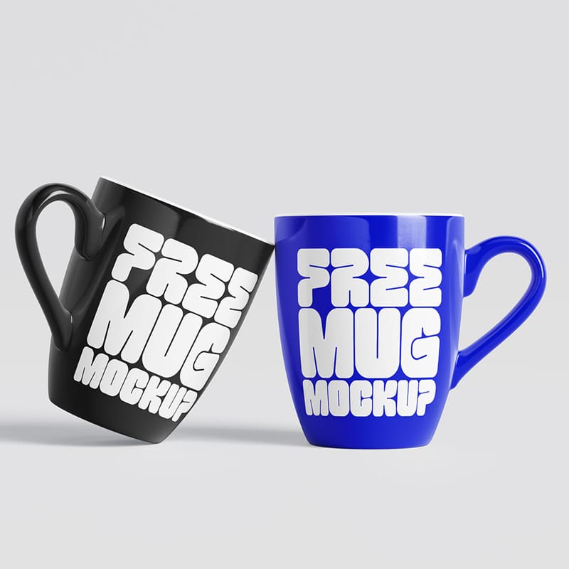 Curvy Mug Mockup PSD