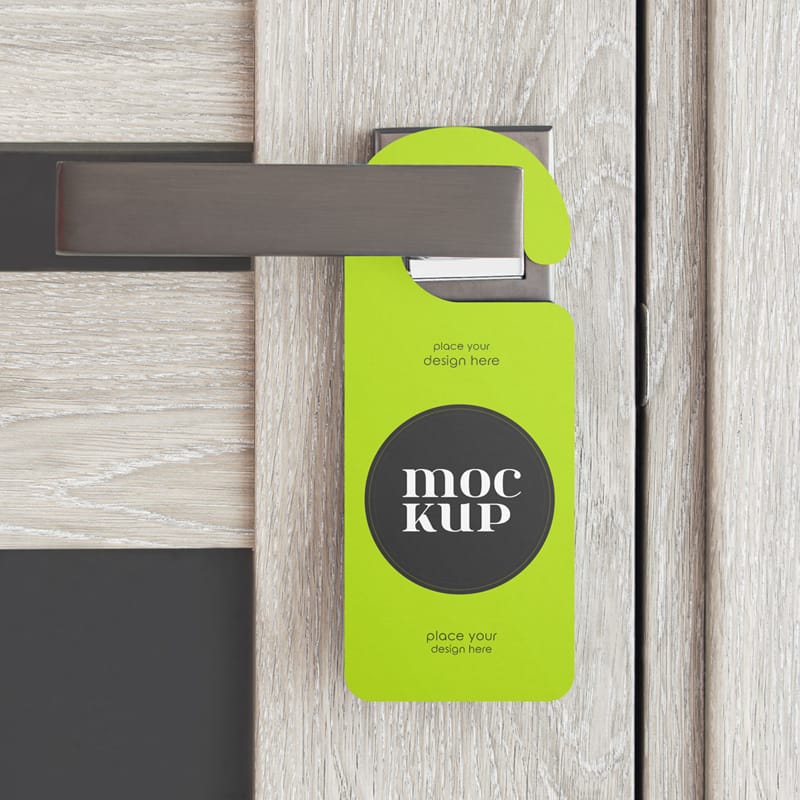 Door Hanger Mockup Design PSD