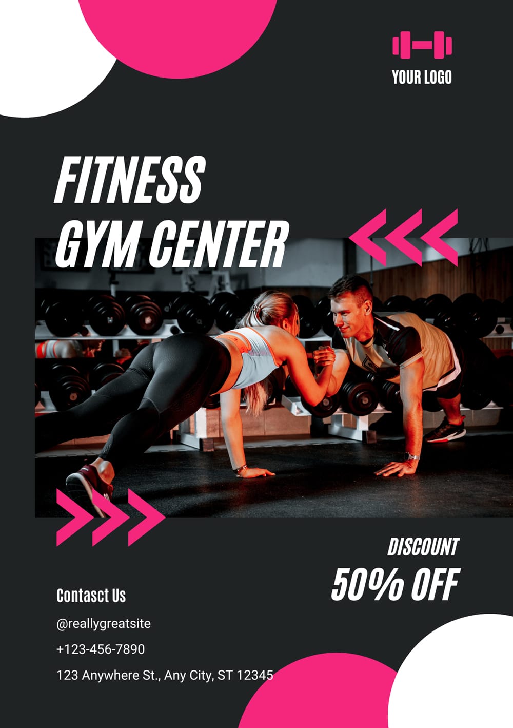 Fitness Gym Center Flyer Template