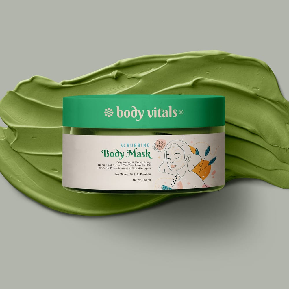 Free Body Scrub Mask Cream Jar Mockup PSD