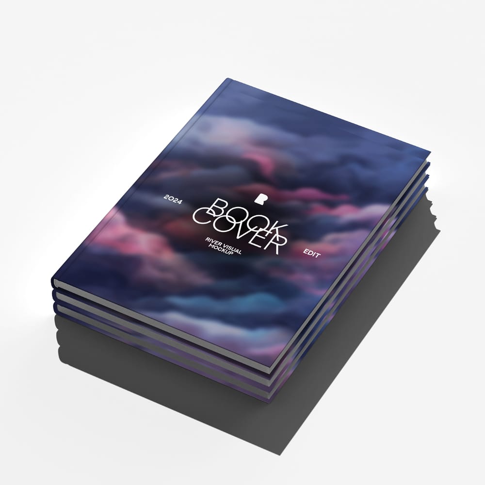 Free Book Cover Mockup Design PSD