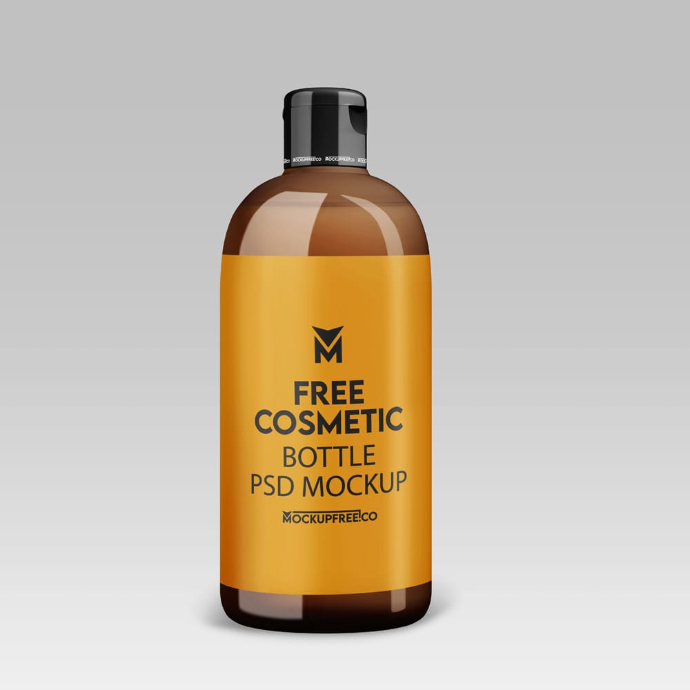 Free Cosmetic Bottle Mockup Template PSD