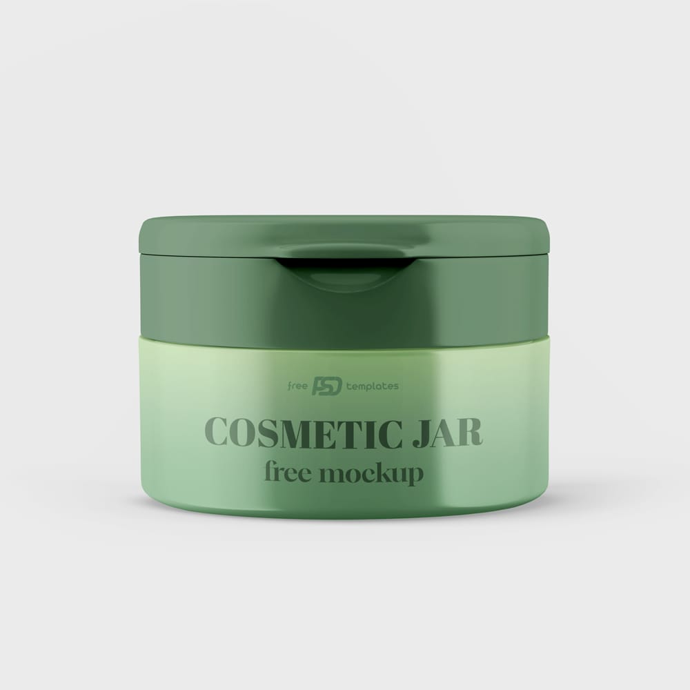 Free Cosmetic Jar Mockup Set PSD