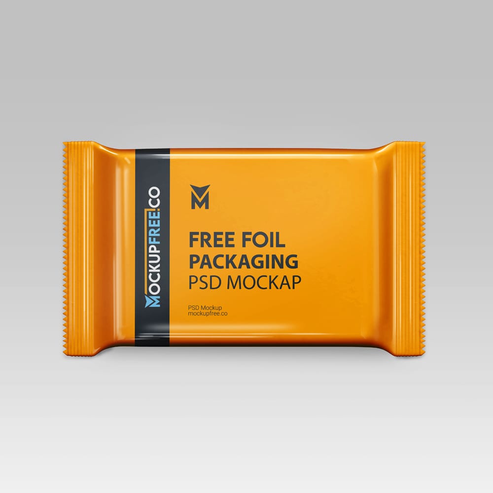 Free Foil Packaging Mockup PSD