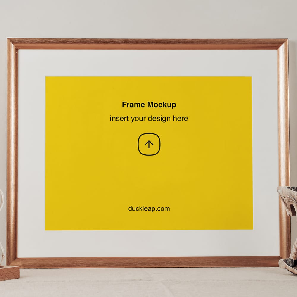 Free Horizontal Kids Frame Mockup PSD