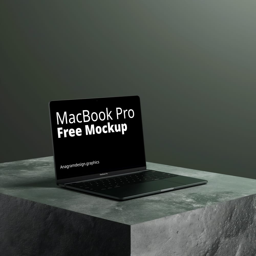 Free Macbook Pro Mockup Template PSD