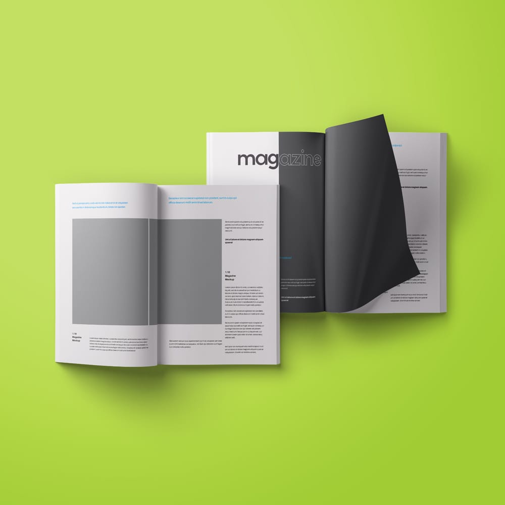Free Magzine Mockup Presentation PSD